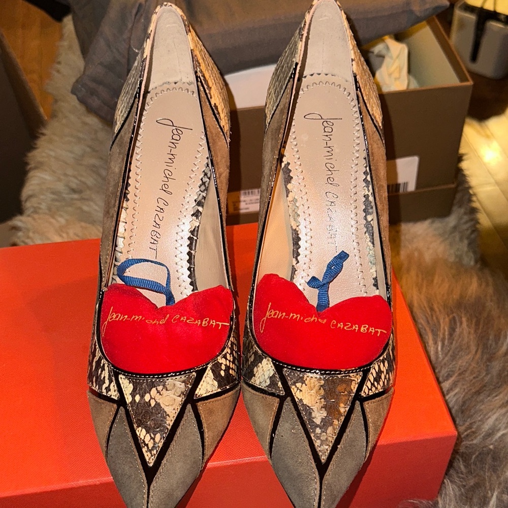 Women's Multicolor Heels Jean michel cazabat NEW